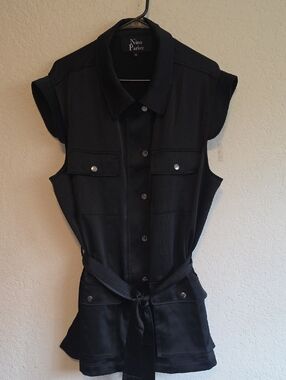 Nina Parker Black Women's 2X Top with Classic Label